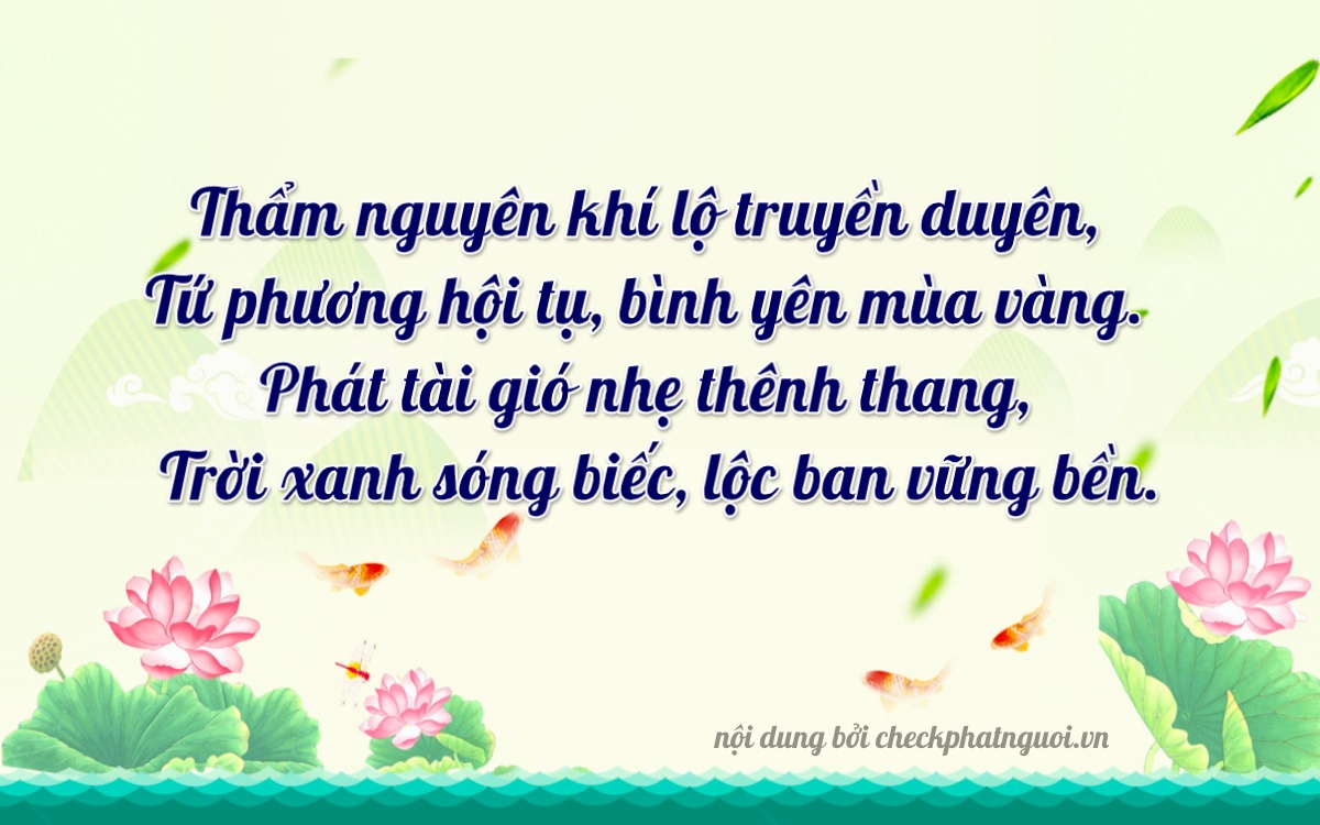 Bài thơ ý nghĩa cho <b>biển số 34N1-03745</b> tại website checkphatnguoi.vn