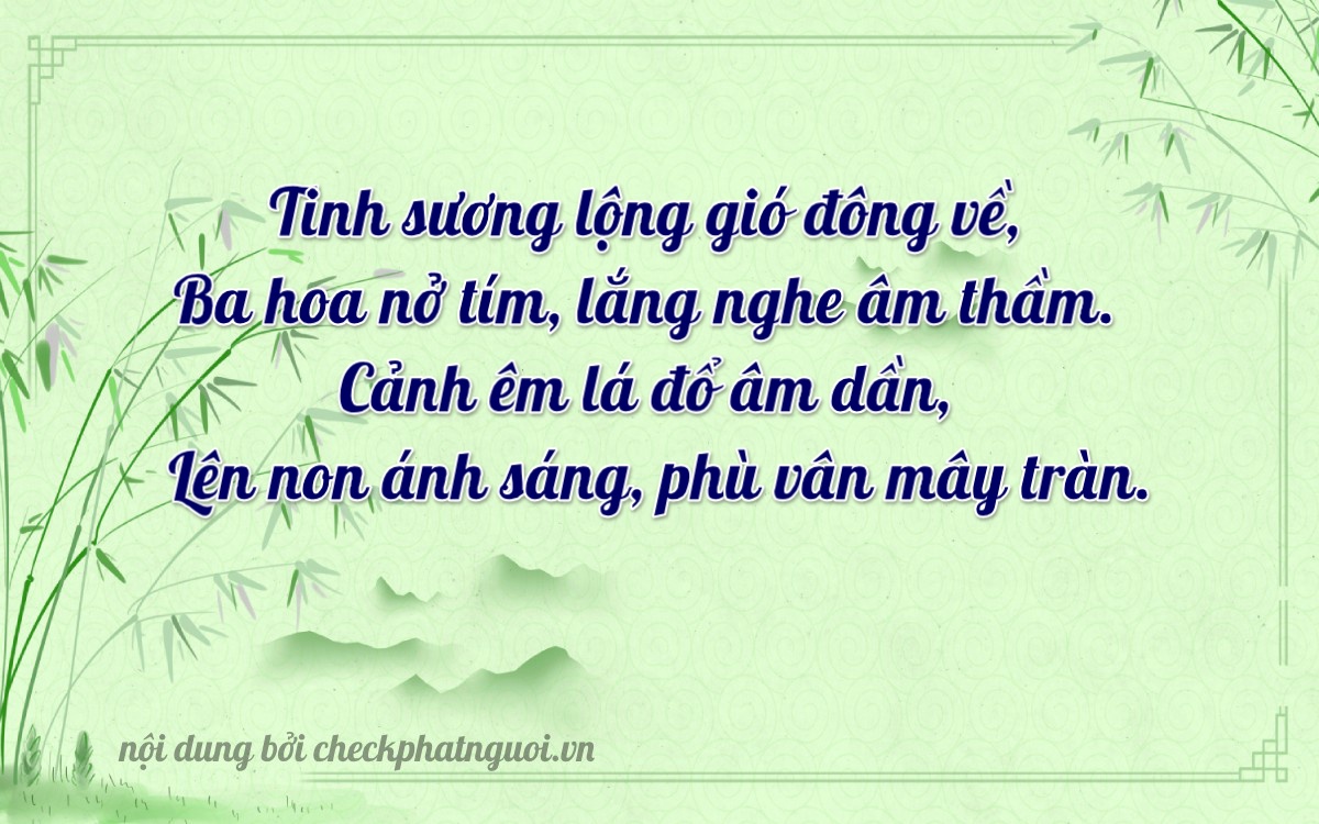 Bài thơ ý nghĩa cho <b>biển số 34P1-03660</b> tại website checkphatnguoi.vn
