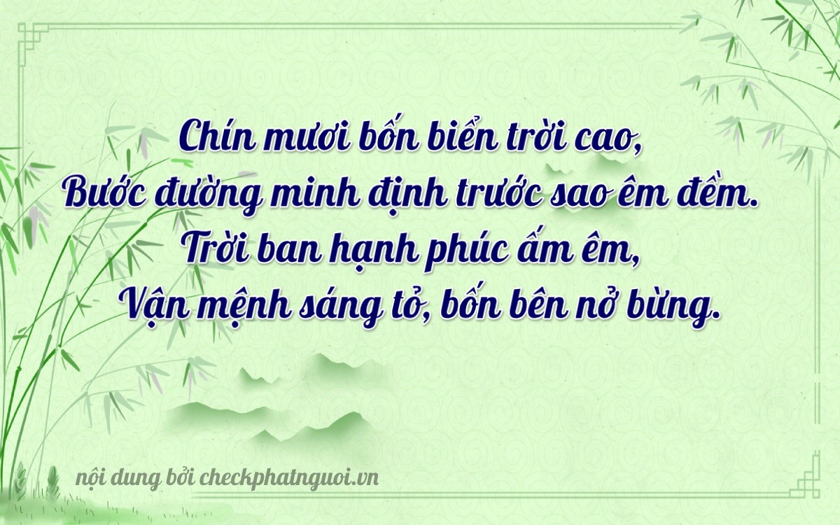 Bài thơ ý nghĩa cho <b>biển số 34S1-18468</b> tại website checkphatnguoi.vn