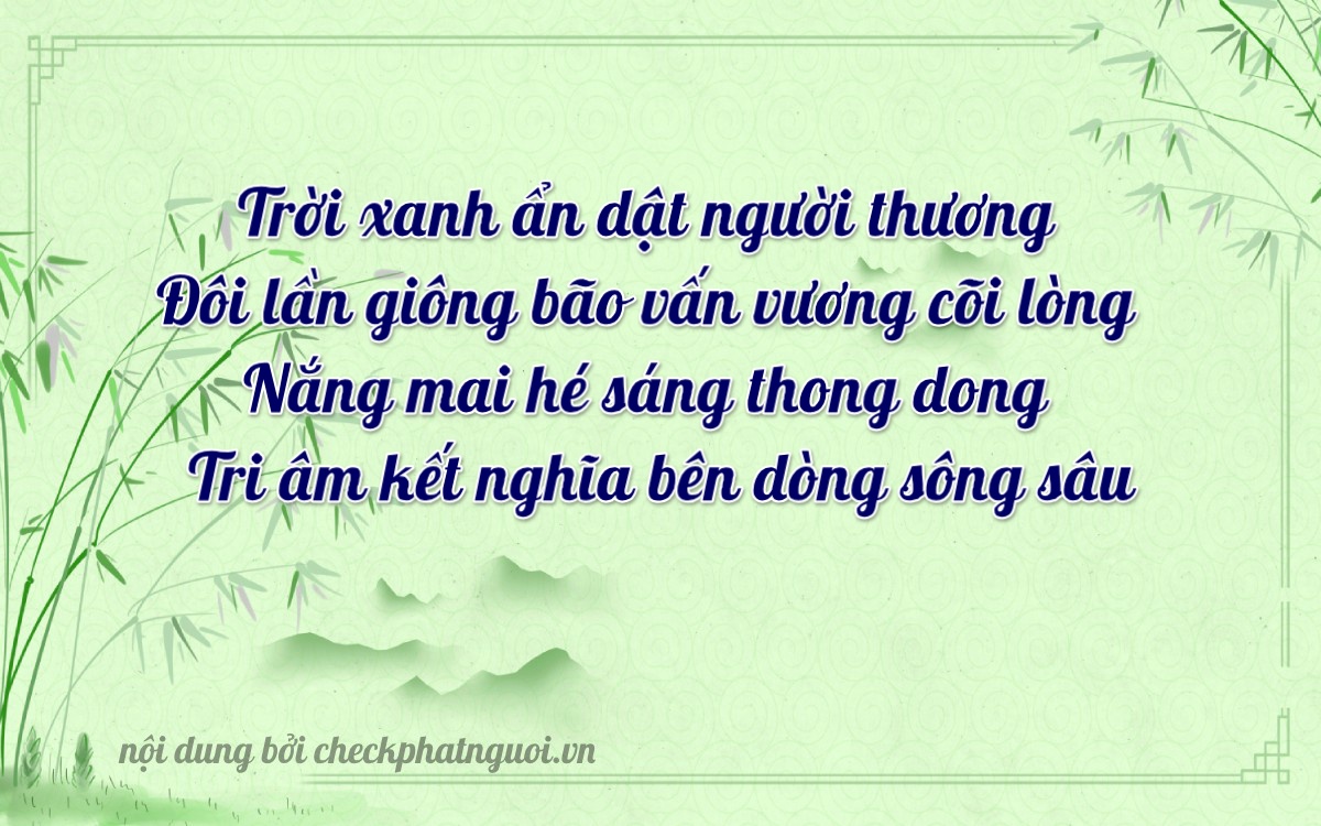 Bài thơ ý nghĩa cho <b>biển số 34S1-21297</b> tại website checkphatnguoi.vn