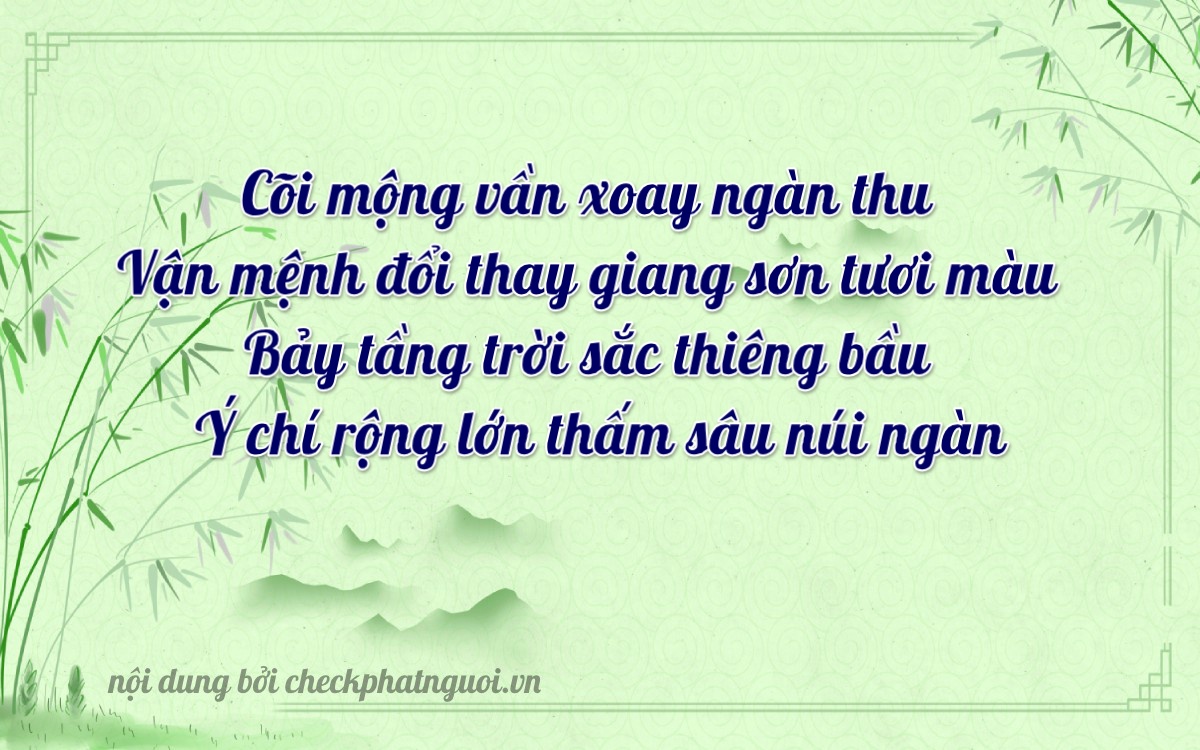 Bài thơ ý nghĩa cho <b>biển số 35779</b> tại website checkphatnguoi.vn