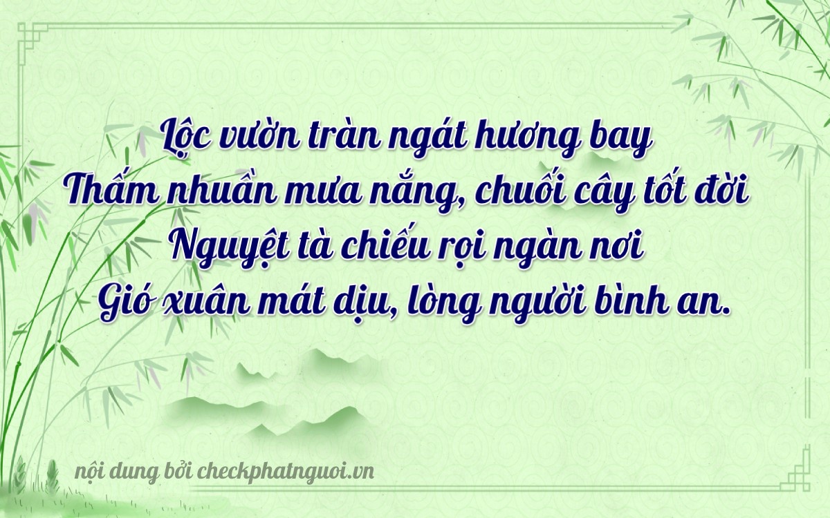 Bài thơ ý nghĩa cho <b>biển số 35790</b> tại website checkphatnguoi.vn