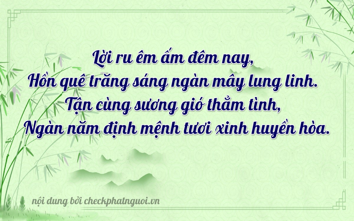 Bài thơ ý nghĩa cho <b>biển số 35A-01109</b> tại website checkphatnguoi.vn