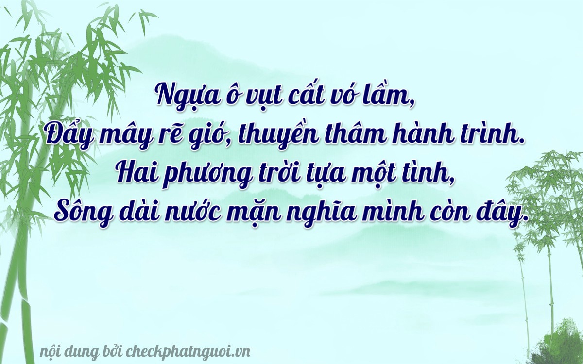 Bài thơ ý nghĩa cho <b>biển số 35A-07236</b> tại website checkphatnguoi.vn