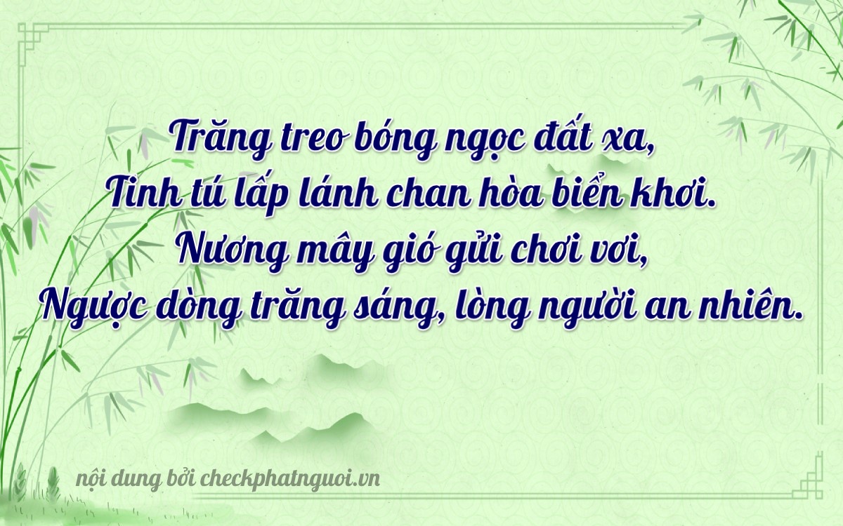 Bài thơ ý nghĩa cho <b>biển số 35A-08385</b> tại website checkphatnguoi.vn
