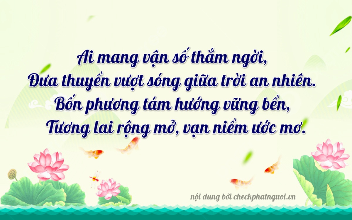 Bài thơ ý nghĩa cho <b>biển số 35A-14420</b> tại website checkphatnguoi.vn
