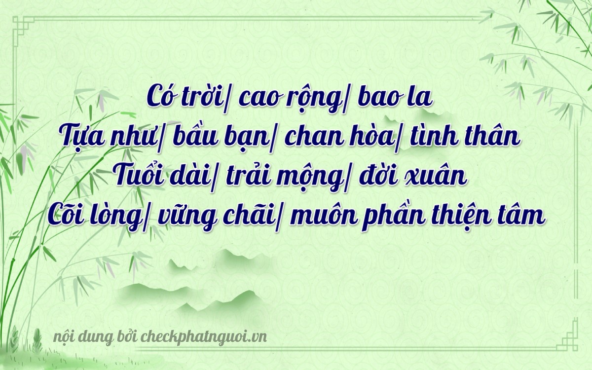 Bài thơ ý nghĩa cho <b>biển số 35A-18868</b> tại website checkphatnguoi.vn