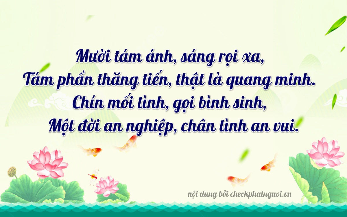 Bài thơ ý nghĩa cho <b>biển số 35A-18941</b> tại website checkphatnguoi.vn