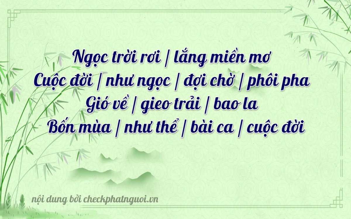 Bài thơ ý nghĩa cho <b>biển số 35A-21443</b> tại website checkphatnguoi.vn