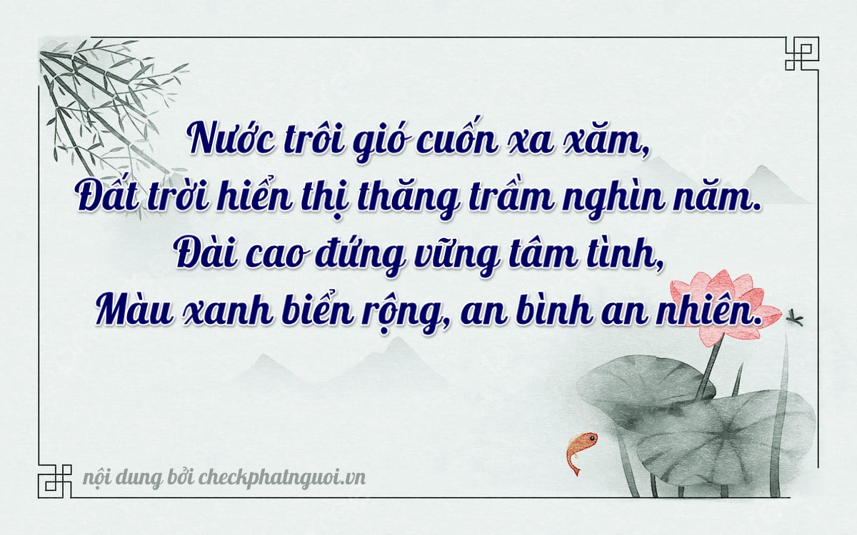 Bài thơ ý nghĩa cho <b>biển số 35A-21869</b> tại website checkphatnguoi.vn