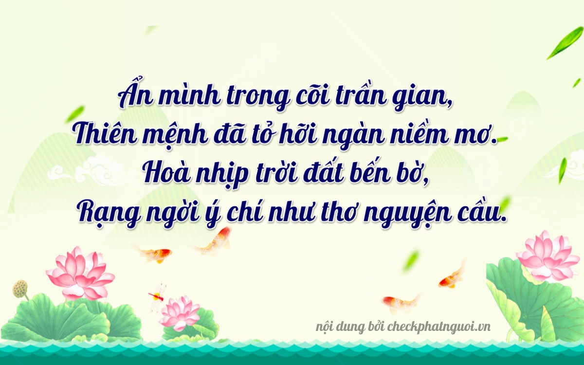 Bài thơ ý nghĩa cho <b>biển số 35A-27779</b> tại website checkphatnguoi.vn