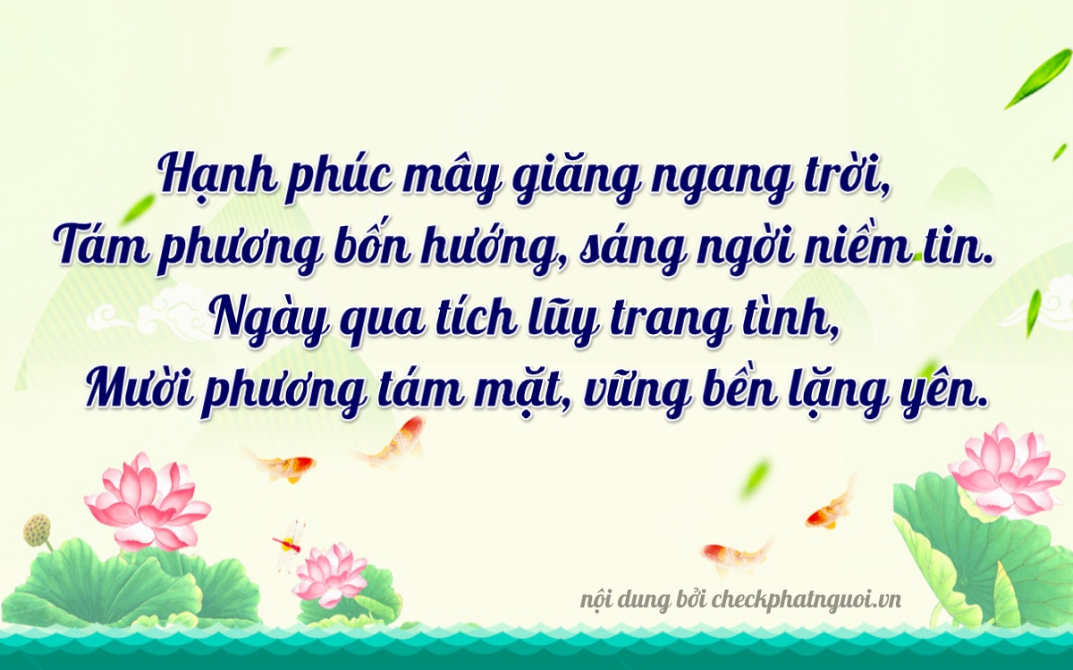Bài thơ ý nghĩa cho <b>biển số 35A-28910</b> tại website checkphatnguoi.vn