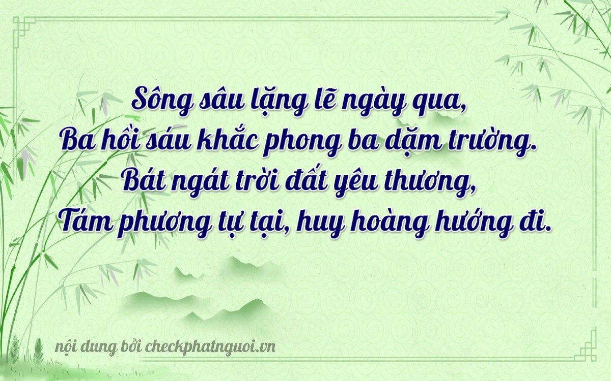Bài thơ ý nghĩa cho <b>biển số 35A-33808</b> tại website checkphatnguoi.vn