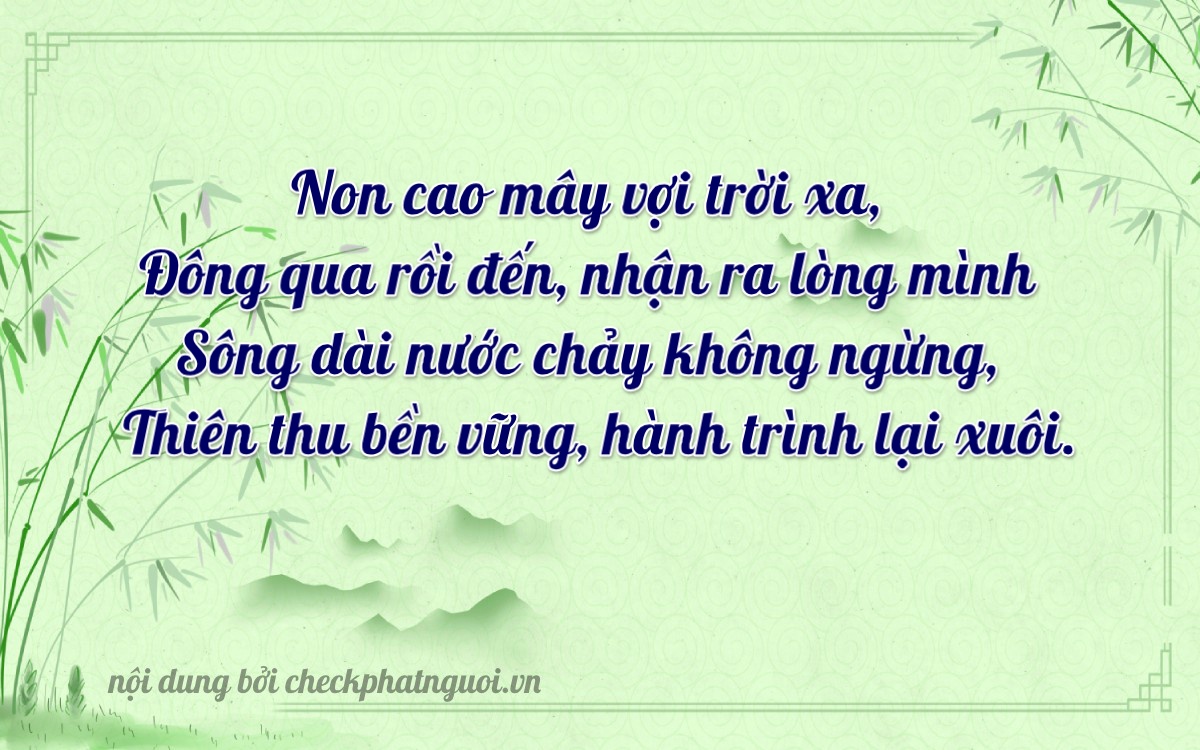 Bài thơ ý nghĩa cho <b>biển số 35A-34307</b> tại website checkphatnguoi.vn