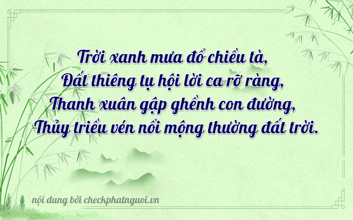 Bài thơ ý nghĩa cho <b>biển số 35A-34872</b> tại website checkphatnguoi.vn