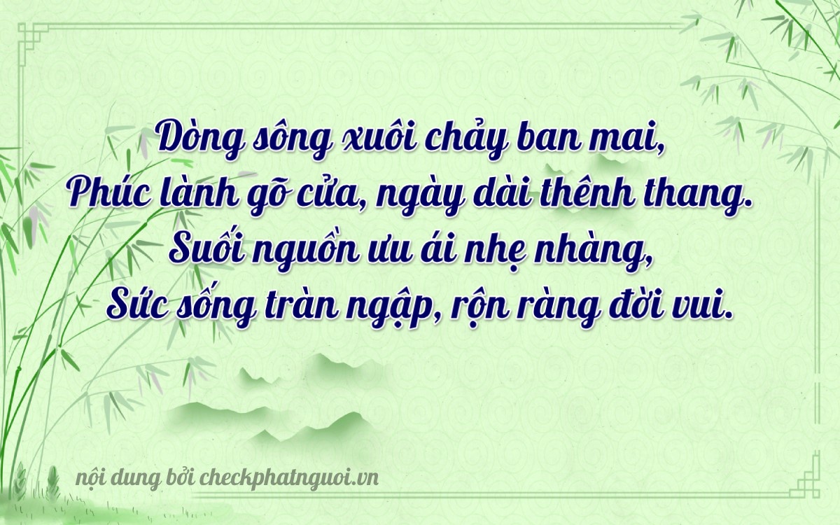 Bài thơ ý nghĩa cho <b>biển số 35A-35761</b> tại website checkphatnguoi.vn