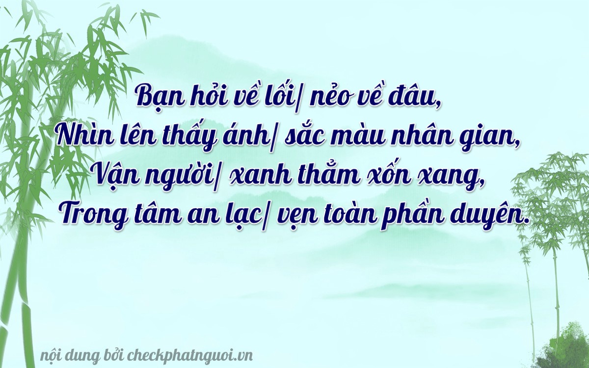 Bài thơ ý nghĩa cho <b>biển số 35A-36903</b> tại website checkphatnguoi.vn