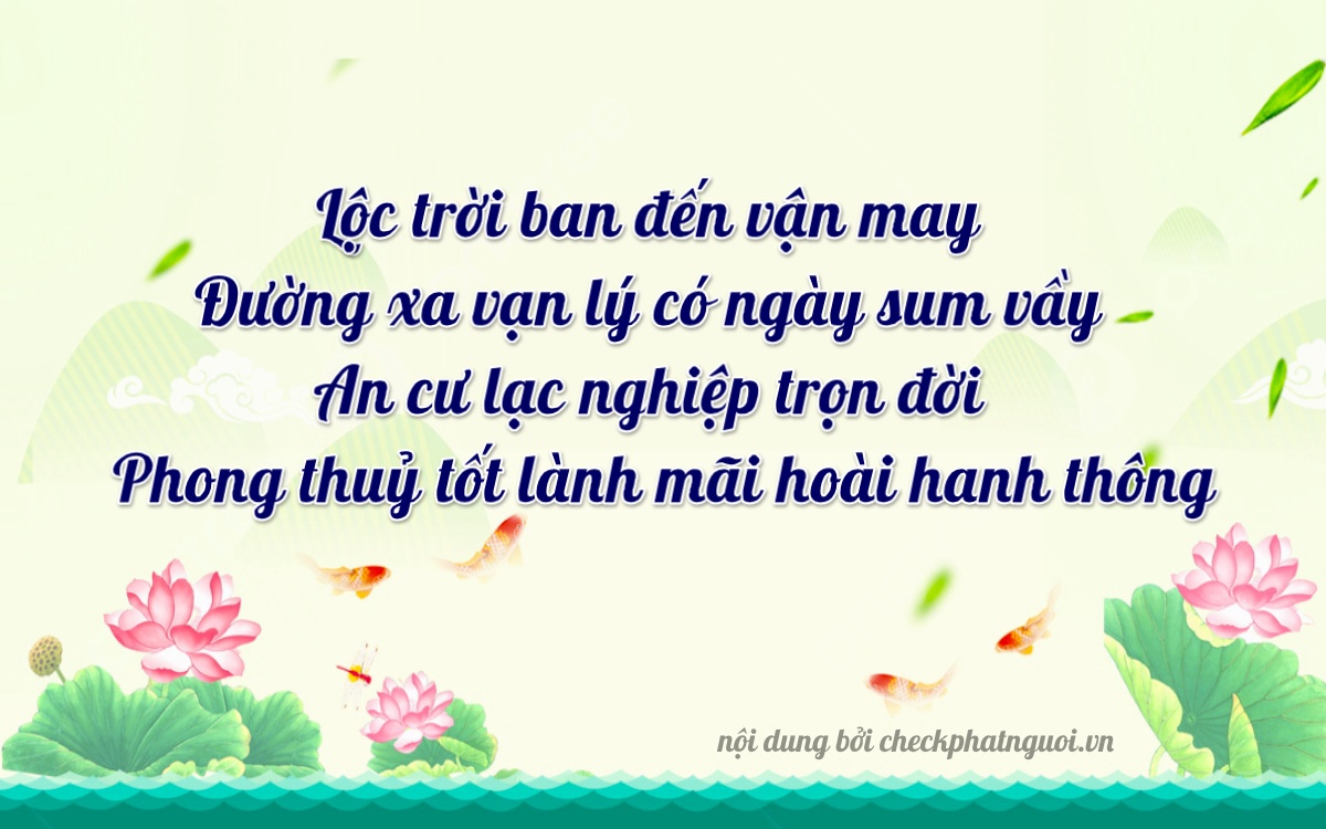 Bài thơ ý nghĩa cho <b>biển số 35A-36945</b> tại website checkphatnguoi.vn