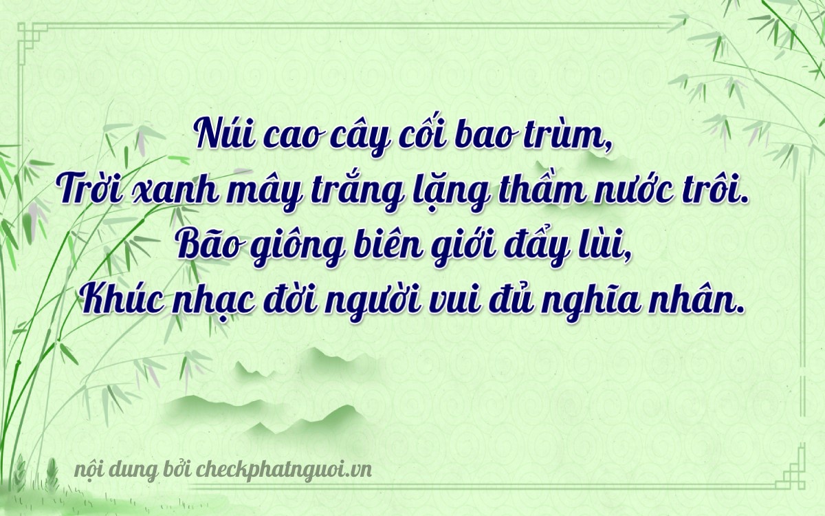 Bài thơ ý nghĩa cho <b>biển số 35A-38034</b> tại website checkphatnguoi.vn