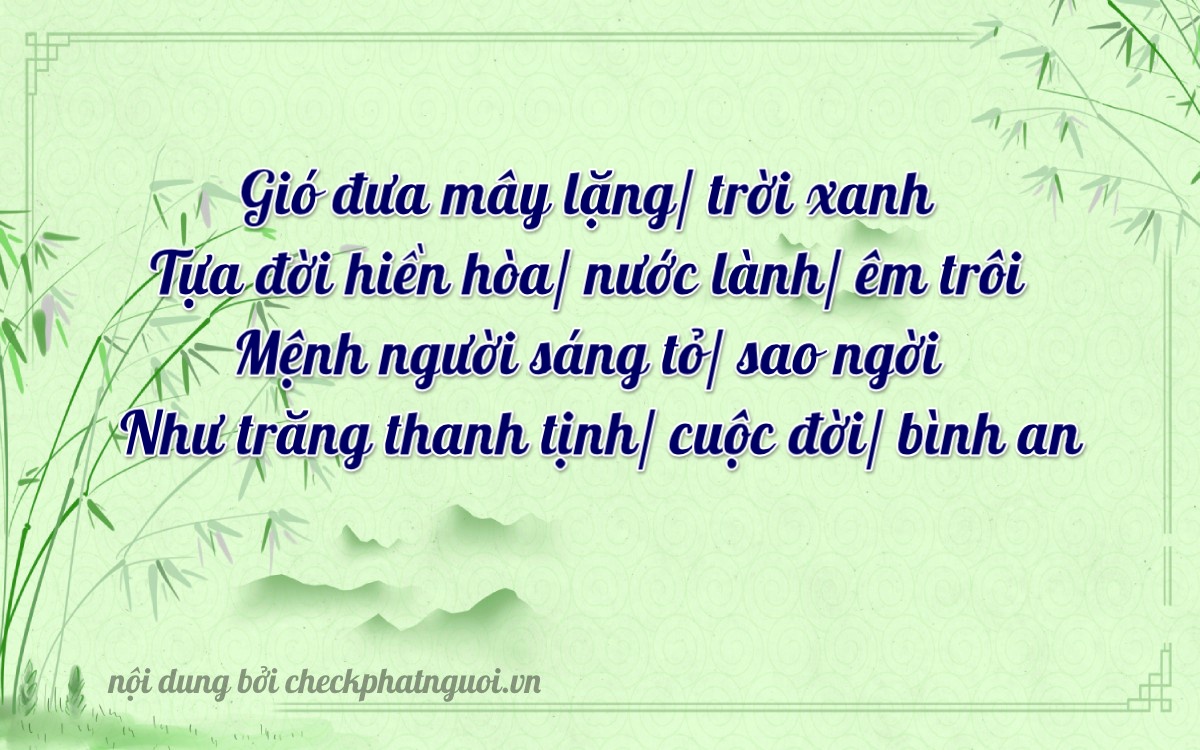 Bài thơ ý nghĩa cho <b>biển số 35A-38176</b> tại website checkphatnguoi.vn