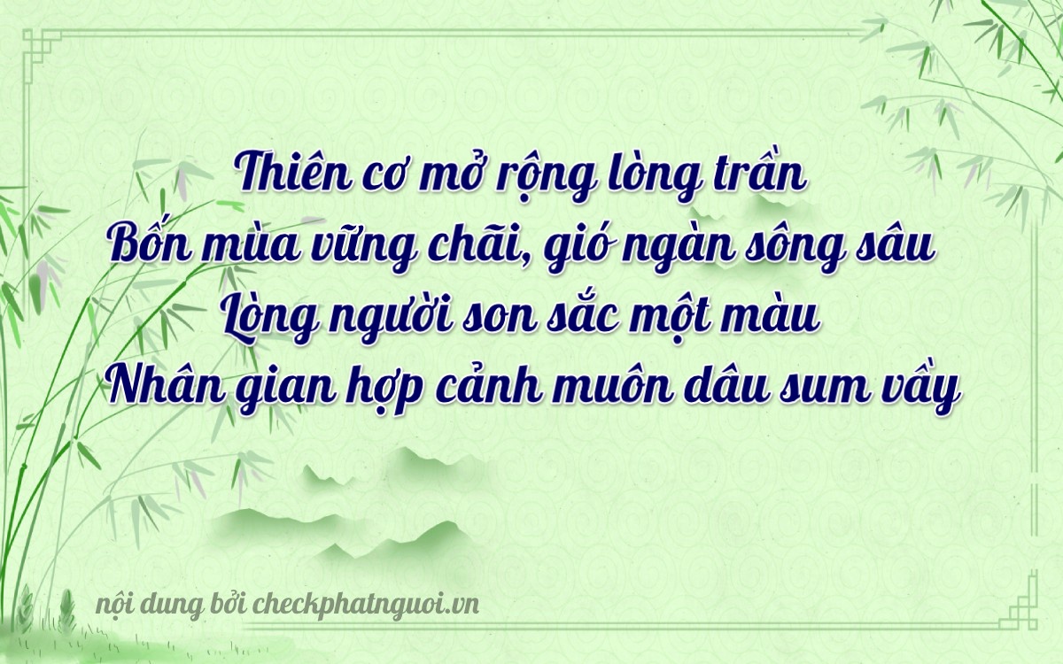 Bài thơ ý nghĩa cho <b>biển số 35A-39735</b> tại website checkphatnguoi.vn