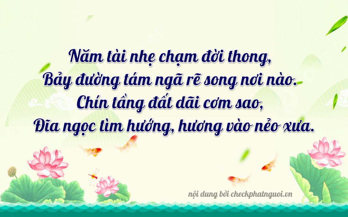 Bài thơ ý nghĩa cho <b>biển số 35A-41187</b> tại website checkphatnguoi.vn