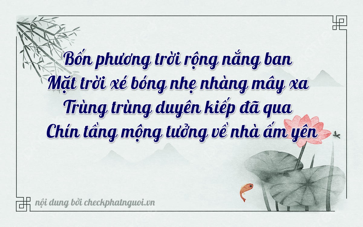 Bài thơ ý nghĩa cho <b>biển số 35A-41698</b> tại website checkphatnguoi.vn