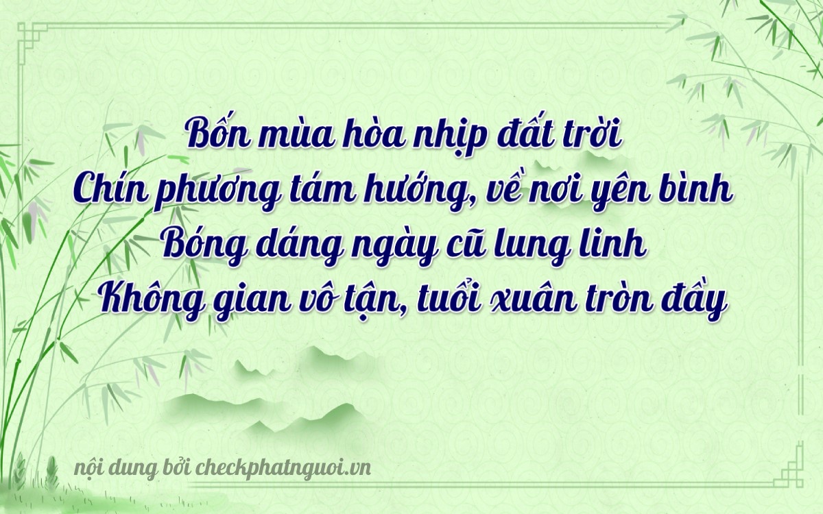 Bài thơ ý nghĩa cho <b>biển số 35A-43990</b> tại website checkphatnguoi.vn