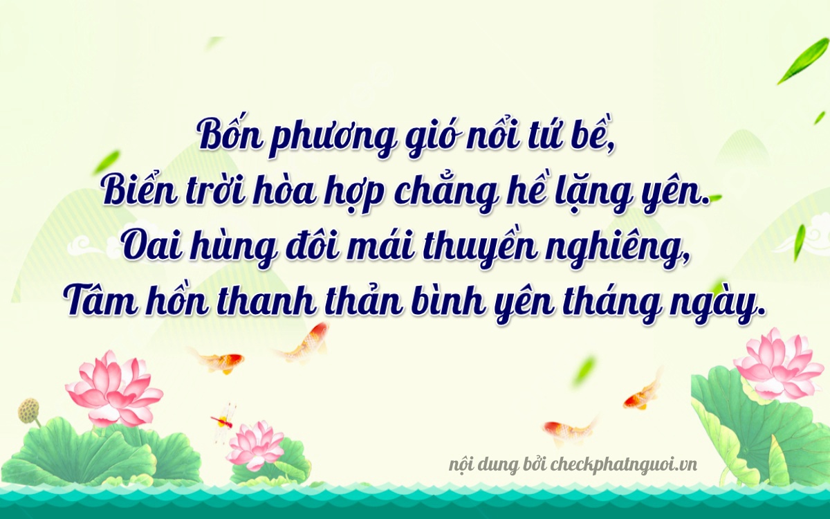 Bài thơ ý nghĩa cho <b>biển số 35A-44042</b> tại website checkphatnguoi.vn