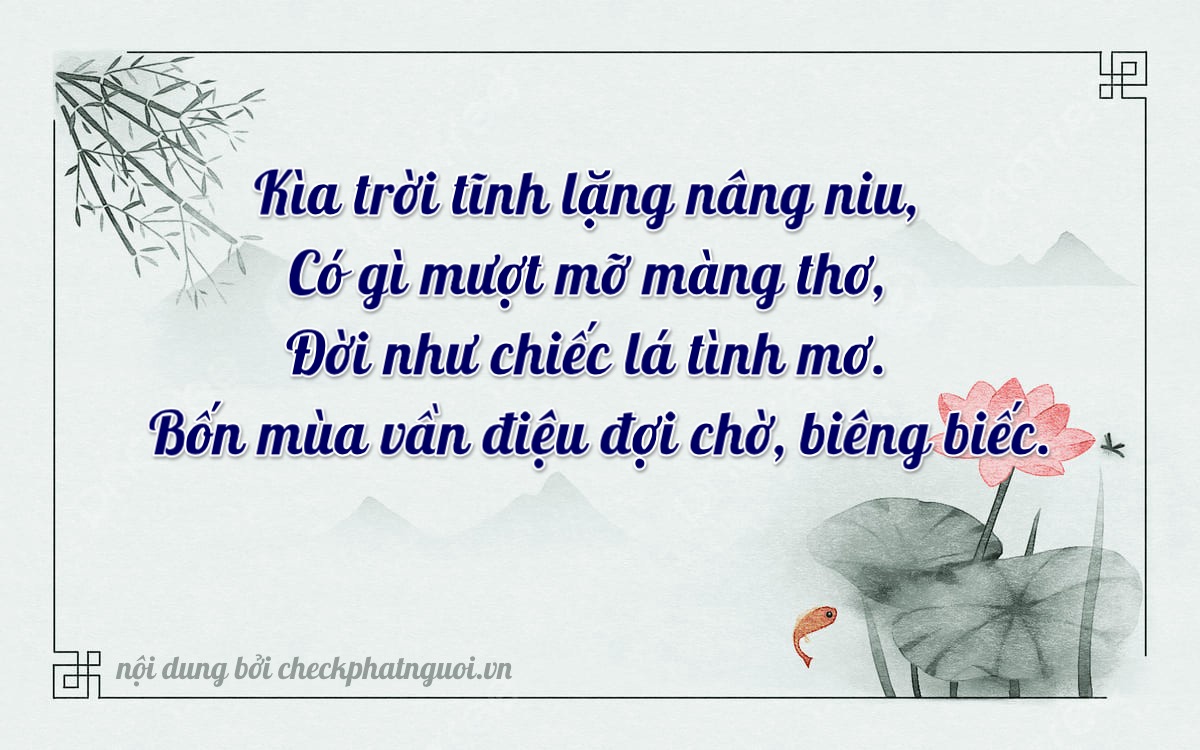 Bài thơ ý nghĩa cho <b>biển số 35A-44496</b> tại website checkphatnguoi.vn