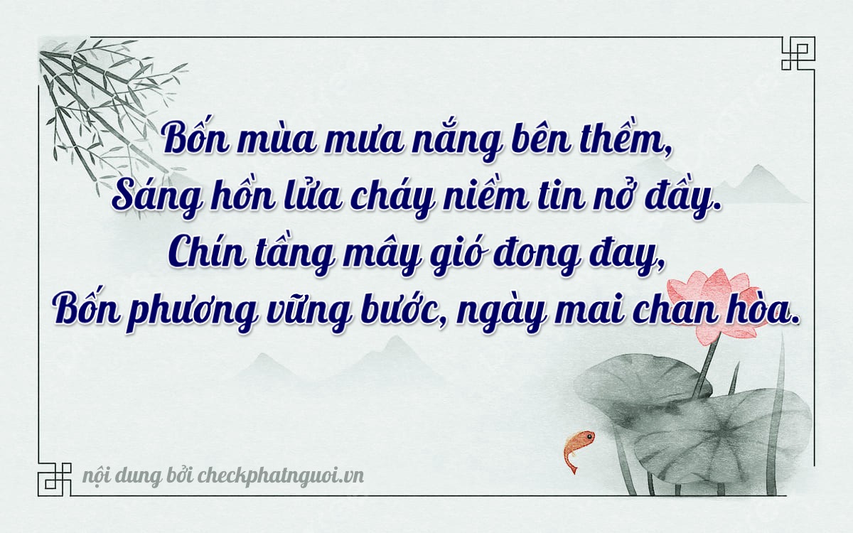Bài thơ ý nghĩa cho <b>biển số 35A-44944</b> tại website checkphatnguoi.vn