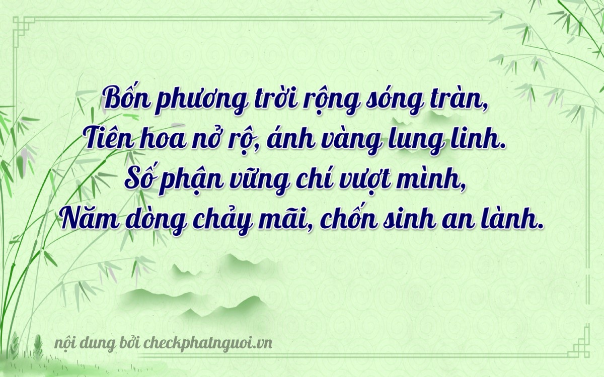 Bài thơ ý nghĩa cho <b>biển số 35A-44990</b> tại website checkphatnguoi.vn