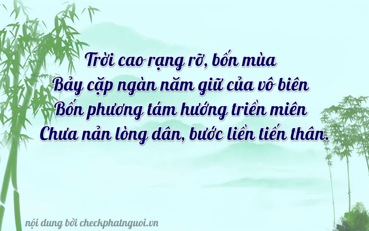 Bài thơ ý nghĩa cho <b>biển số 35A-47477</b> tại website checkphatnguoi.vn