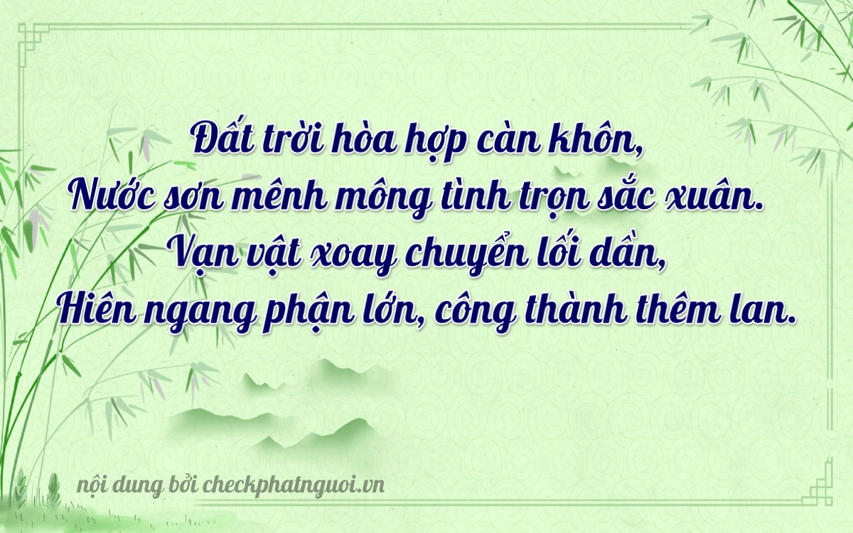 Bài thơ ý nghĩa cho <b>biển số 35A-49053</b> tại website checkphatnguoi.vn