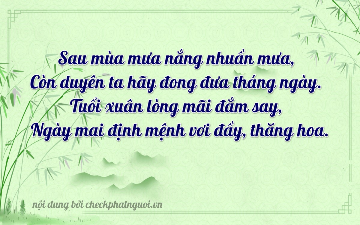 Bài thơ ý nghĩa cho <b>biển số 35A-61688</b> tại website checkphatnguoi.vn