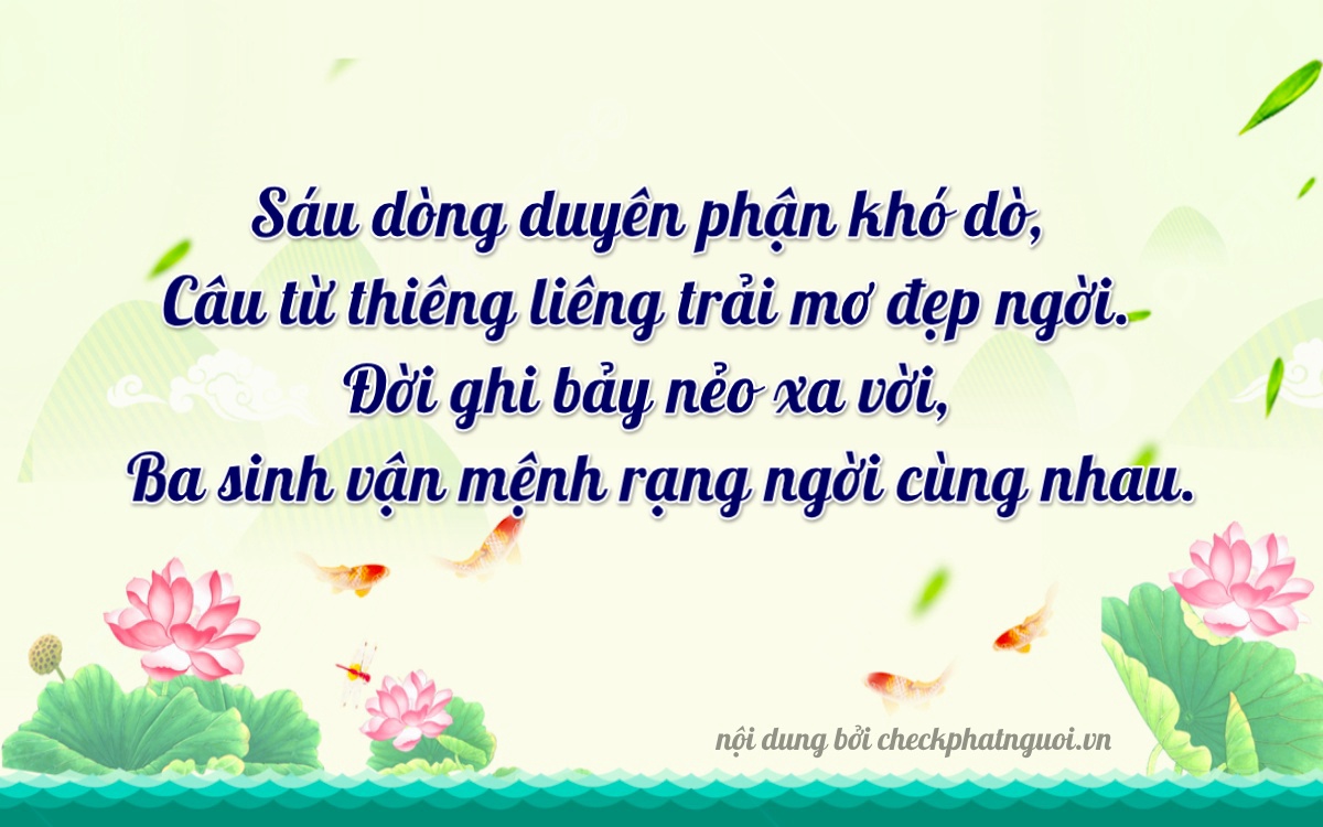 Bài thơ ý nghĩa cho <b>biển số 35A-66731</b> tại website checkphatnguoi.vn
