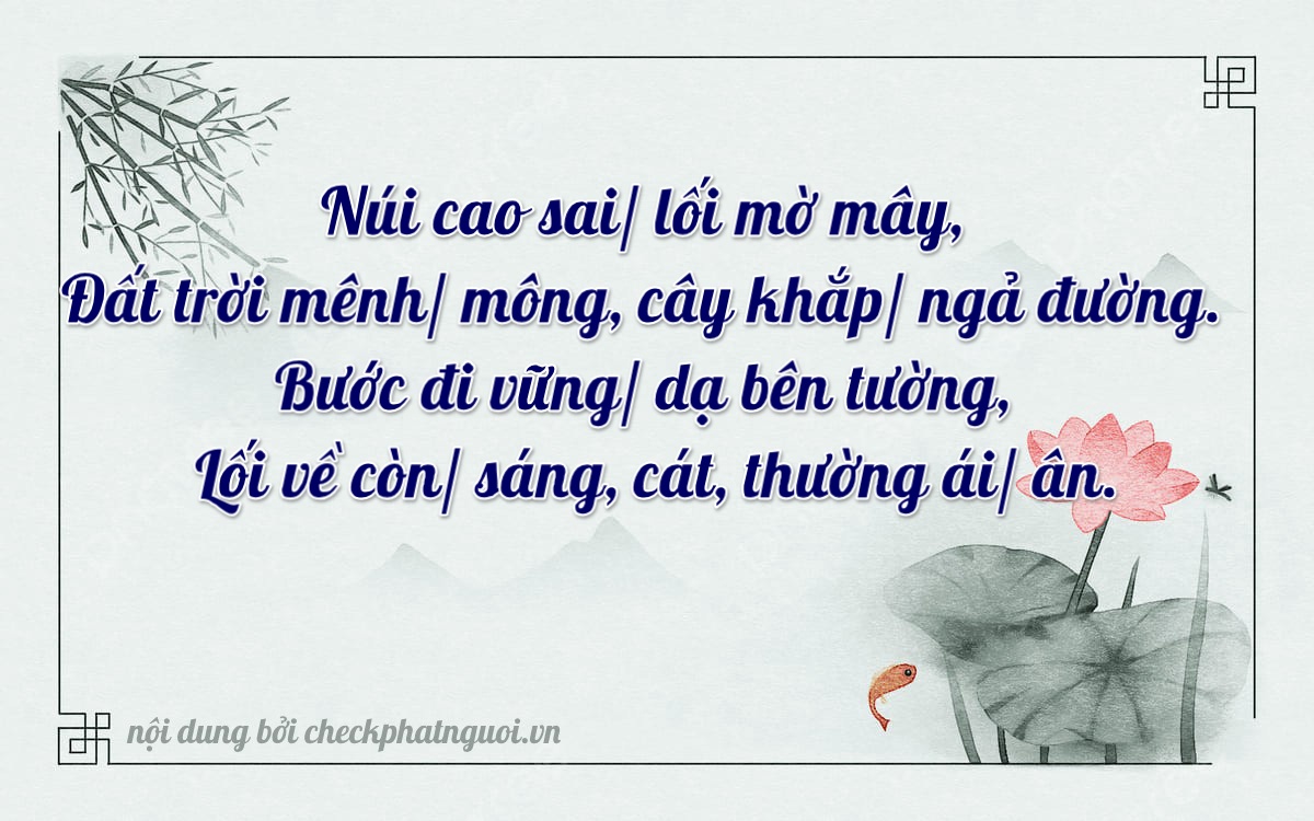 Bài thơ ý nghĩa cho <b>biển số 35A-67357</b> tại website checkphatnguoi.vn
