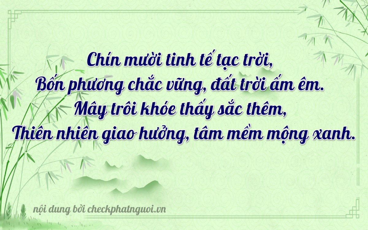 Bài thơ ý nghĩa cho <b>biển số 35AA-09039</b> tại website checkphatnguoi.vn
