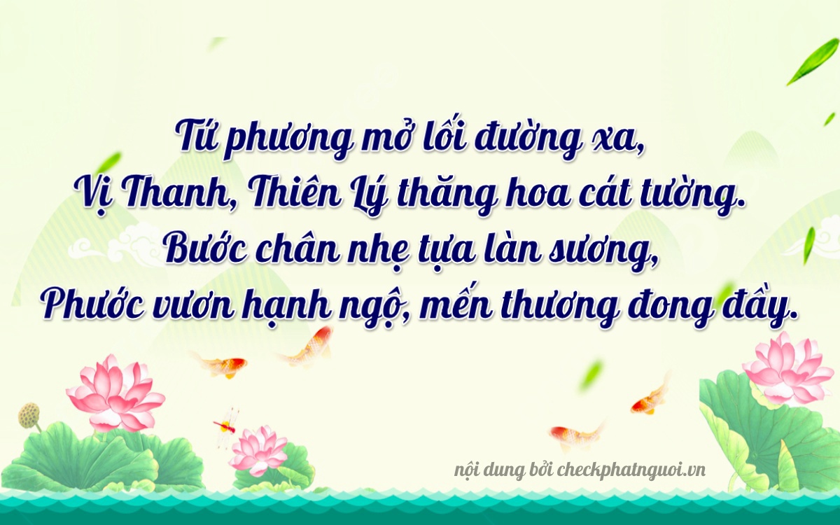 Bài thơ ý nghĩa cho <b>biển số 35AA-14618</b> tại website checkphatnguoi.vn