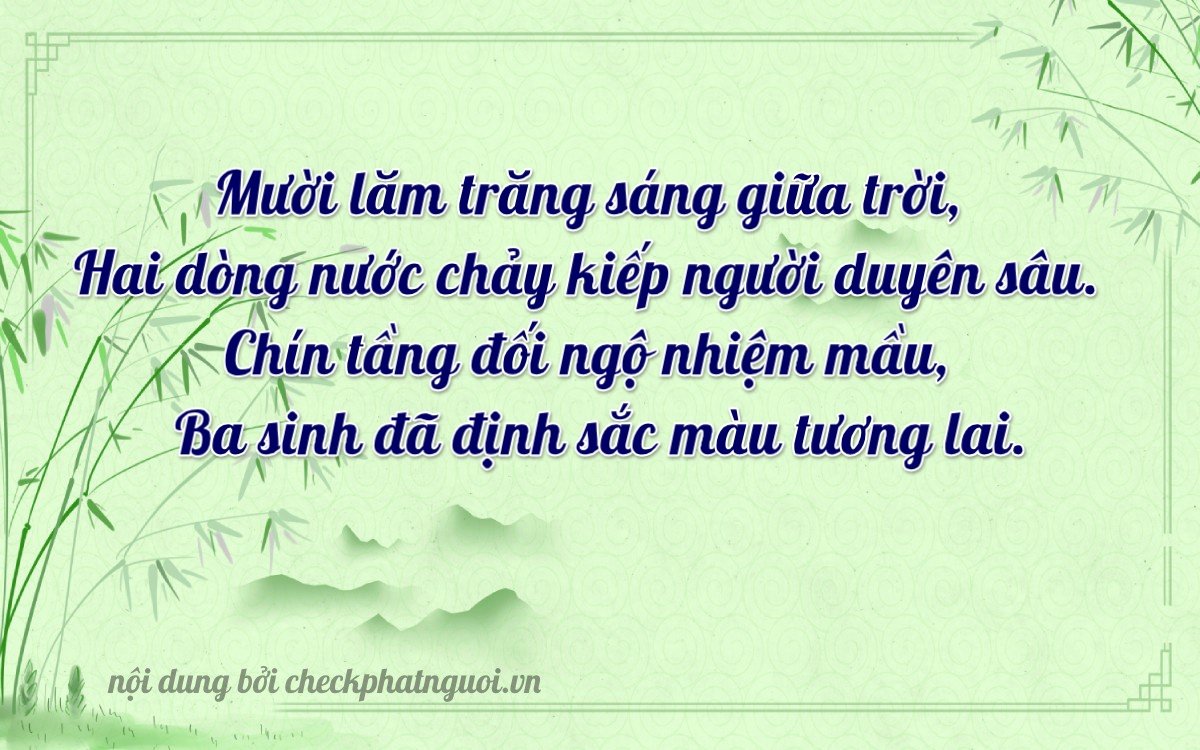 Bài thơ ý nghĩa cho <b>biển số 35AA-15293</b> tại website checkphatnguoi.vn