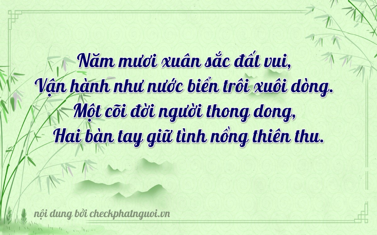 Bài thơ ý nghĩa cho <b>biển số 35AA-50123</b> tại website checkphatnguoi.vn