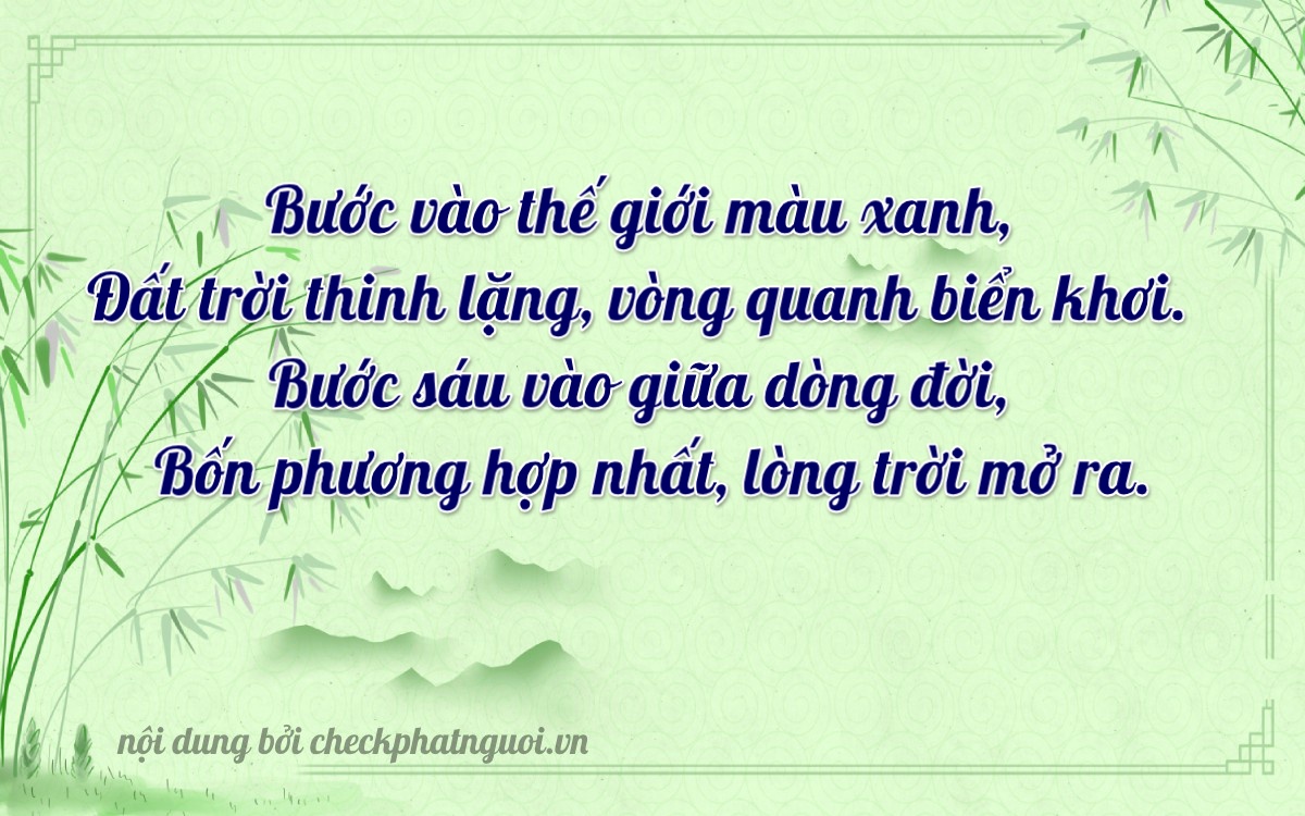 Bài thơ ý nghĩa cho <b>biển số 35AE-07446</b> tại website checkphatnguoi.vn