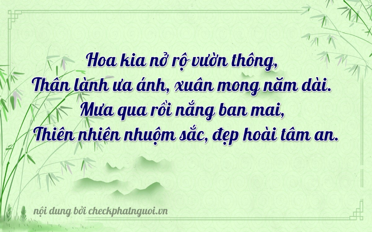 Bài thơ ý nghĩa cho <b>biển số 35AF-02222</b> tại website checkphatnguoi.vn
