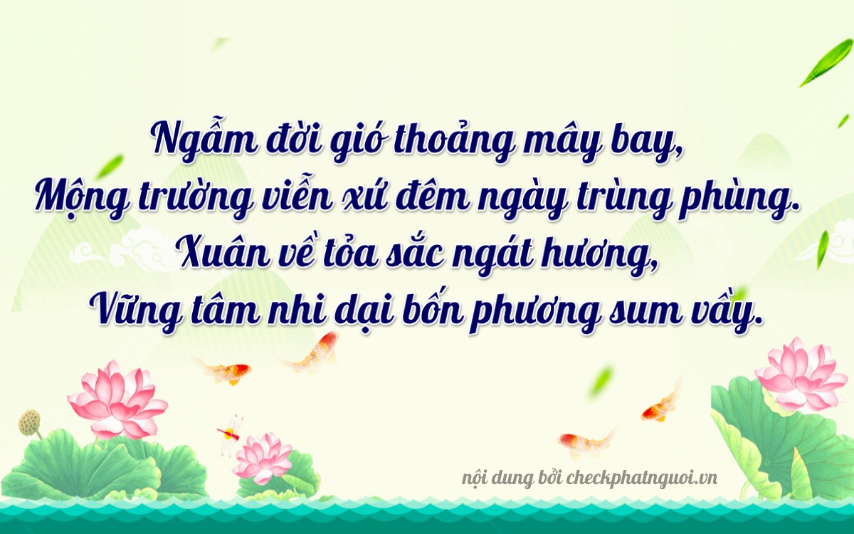 Bài thơ ý nghĩa cho <b>biển số 35AF-12222</b> tại website checkphatnguoi.vn