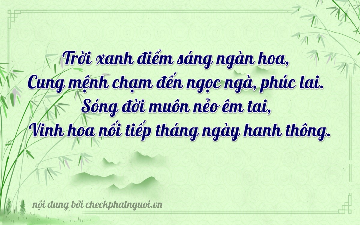 Bài thơ ý nghĩa cho <b>biển số 35B1-08684</b> tại website checkphatnguoi.vn