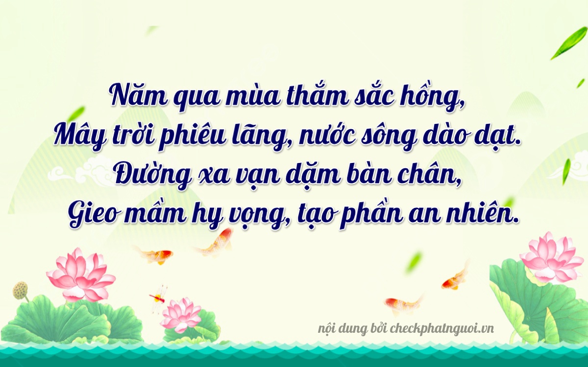 Bài thơ ý nghĩa cho <b>biển số 35B1-51309</b> tại website checkphatnguoi.vn