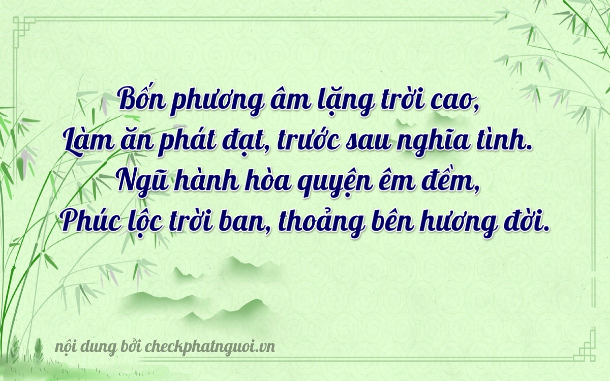 Bài thơ ý nghĩa cho <b>biển số 35B1-62485</b> tại website checkphatnguoi.vn