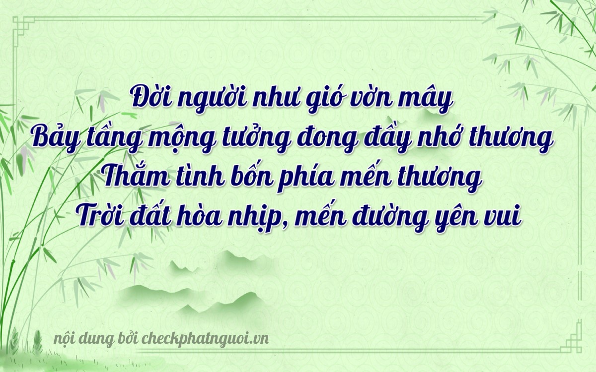 Bài thơ ý nghĩa cho <b>biển số 35B1-95746</b> tại website checkphatnguoi.vn