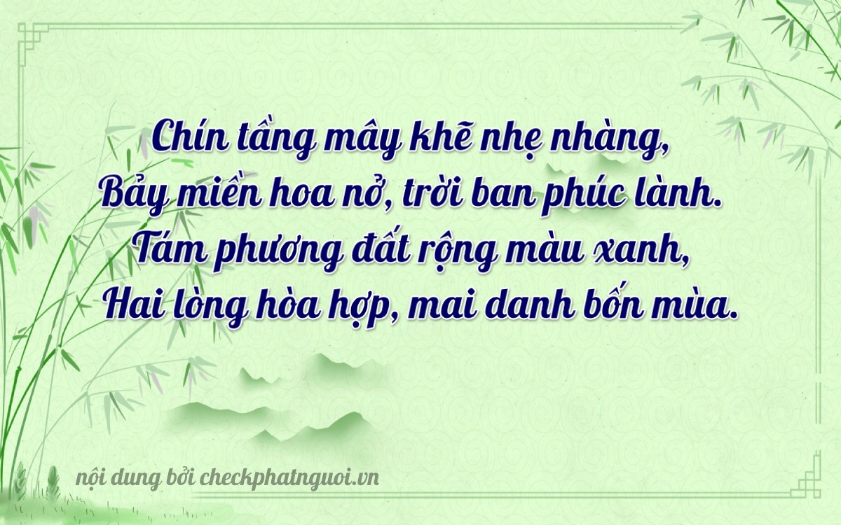 Bài thơ ý nghĩa cho <b>biển số 35B1-97823</b> tại website checkphatnguoi.vn