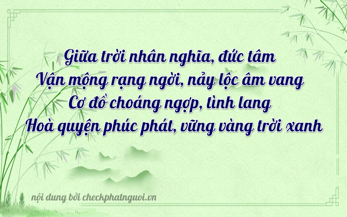 Bài thơ ý nghĩa cho <b>biển số 35B2-27334</b> tại website checkphatnguoi.vn